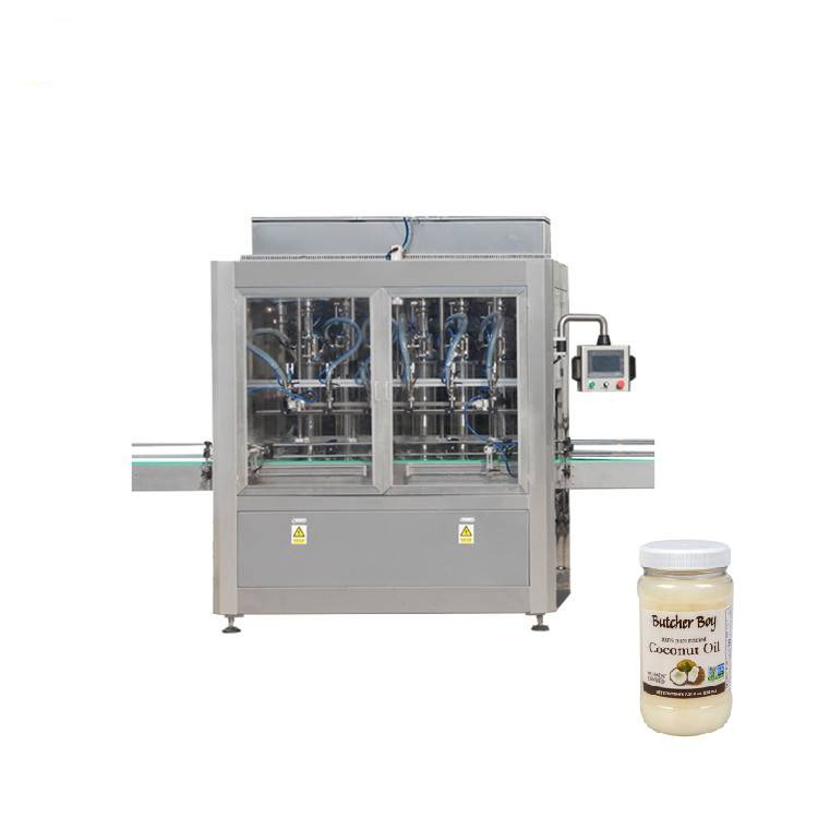 Kontrolli PLC 8 makina mbushëse e kavanozave të xhamave të qelqit